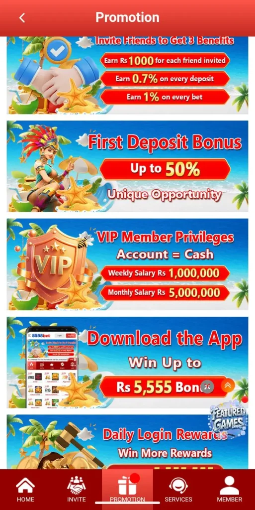 5555Bet Game Pakistan – Real Money Earning App | Download APK 2026 screenshot 2