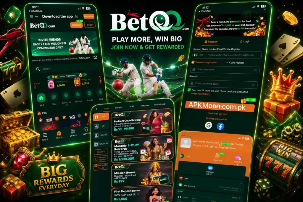 BetQQ6 Game Pakistan – Online Casino & Real Earning App | Download APK 2026 screenshot 2