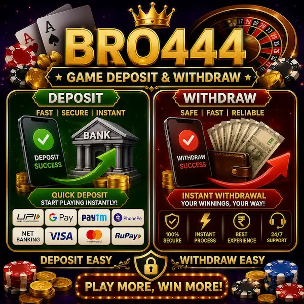 BRO444 app Pakistan – Online Casino & Real Earning App | Download APK 2026 screenshot