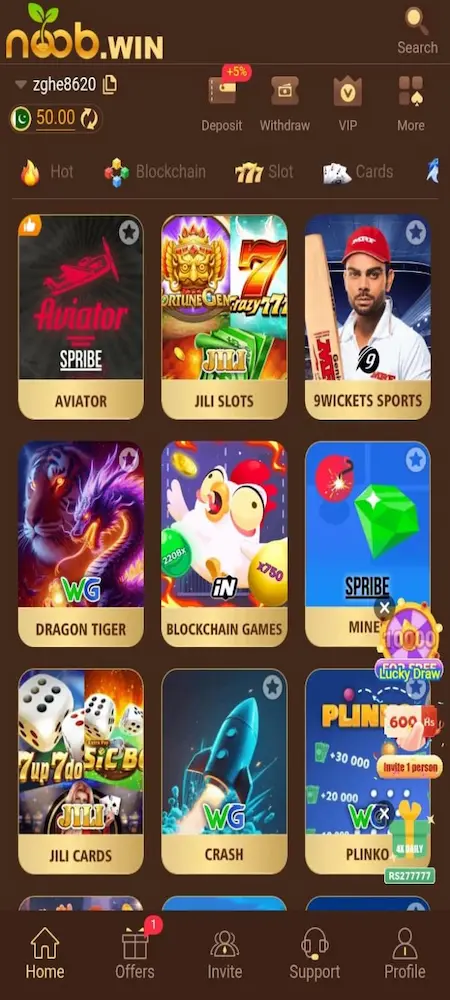 Noob Win Game Pakistan – Play Like a Noob, Win Like a King | Download APK 2026 screenshot 1