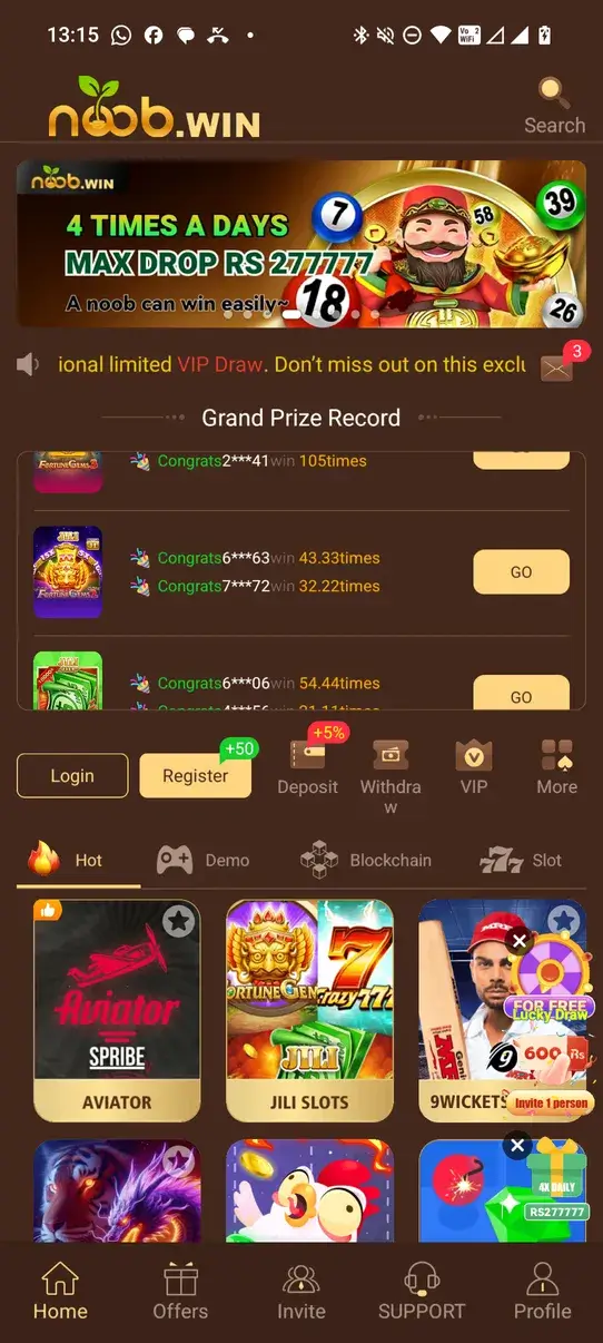 Noob Win Game Pakistan – Play Like a Noob, Win Like a King | Download APK 2026 screenshot 2