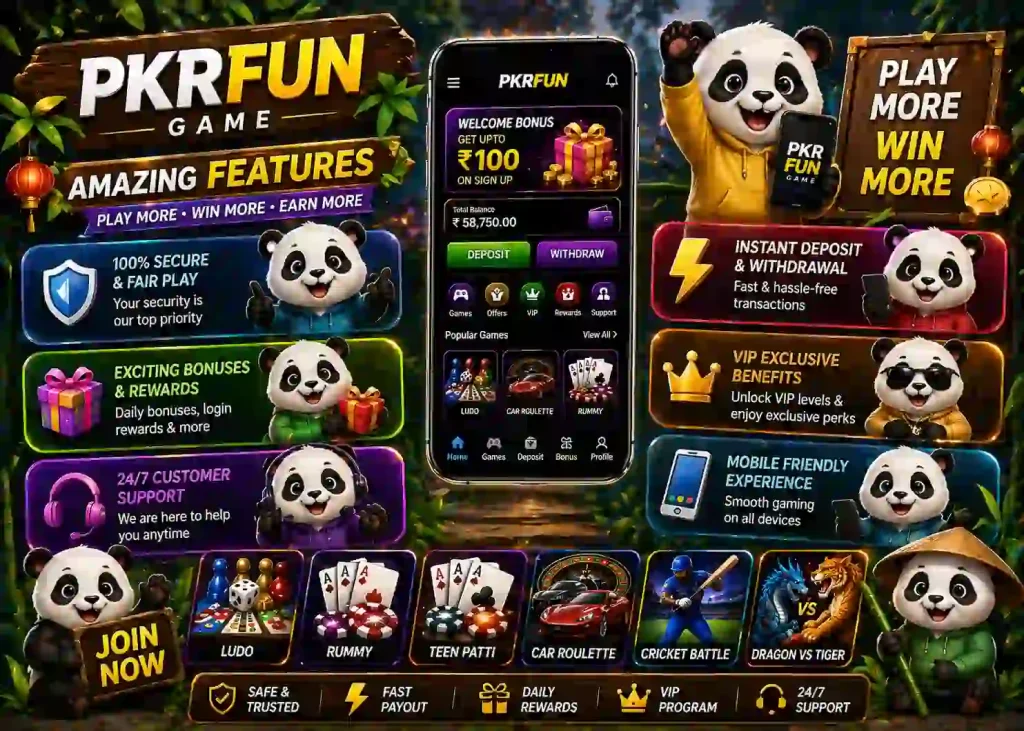 PKRFun Game Pakistan – Lottery & Real Earning App | Download APK 2026 screenshot 2
