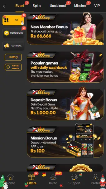 X666 Game Pakistan – Real Money Earning App | Download APK 2026 screenshot 2
