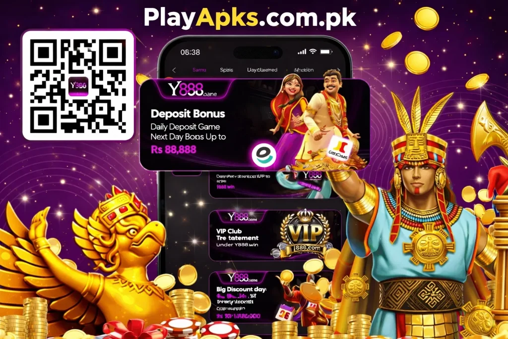 Y888 Game Pakistan – Casino, Slots, Color Prediction & Real Earning App | Download APK 2026 screenshot 2